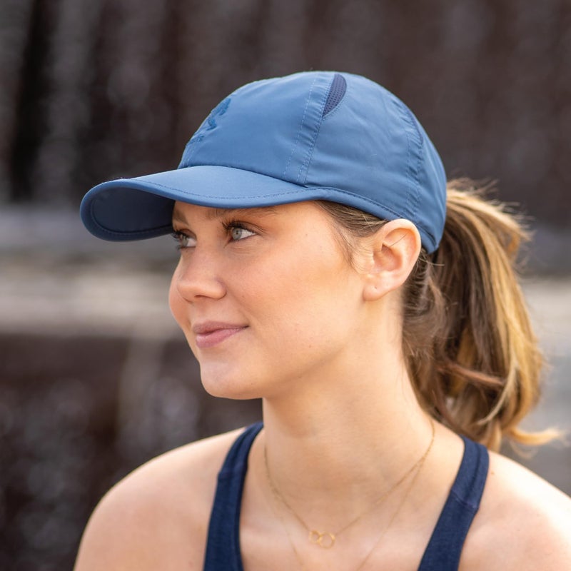 Sprints Race Day Performance Running Cap | The Lightweight, Quick Dry, Sport Hat, One Size, Unisex (Blue) - Image 2
