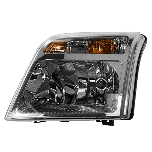 TRQ Headlight Assembly Set Headlights Driver & Passenger Side Compatible with 2010-2013 Ford Transit Connect FO2502296 FO2503296 - Image 3