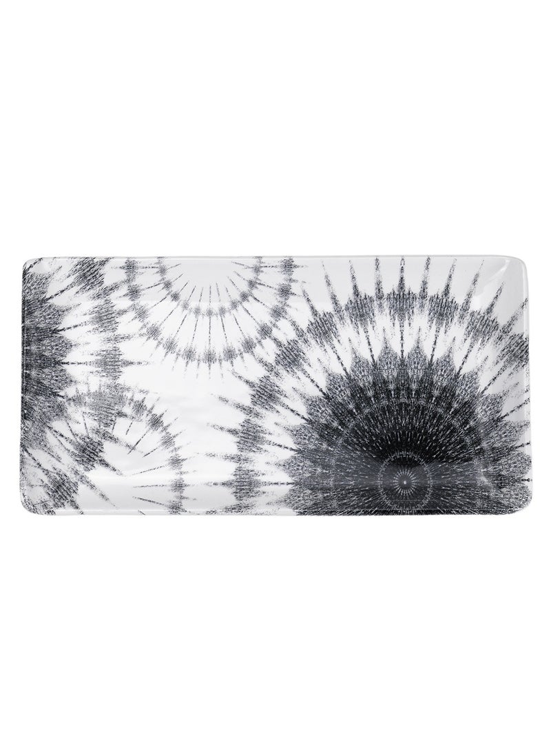 EDESSA Edessa Cosmo Ceramic Rectangle Serving Plate (Multicolor, 12.5 x 24cm, Set of 4)  - Image 2