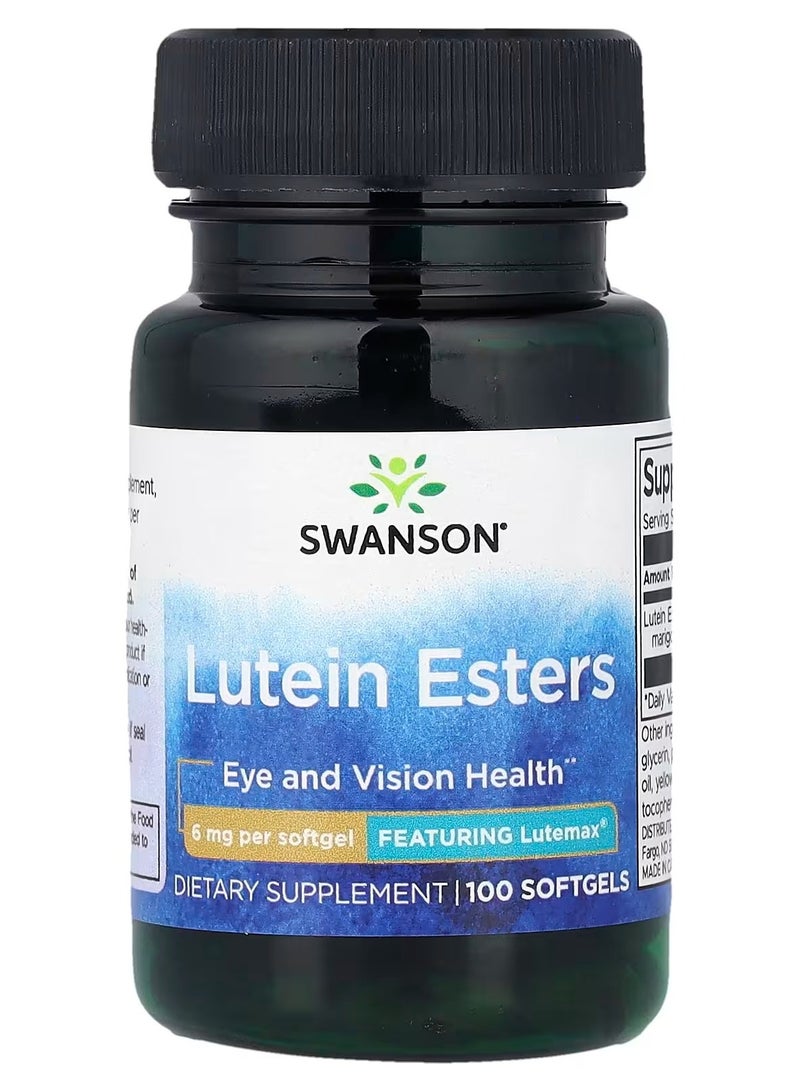 Swanson, Lutein Esters, 6 mg, 100 Softgels