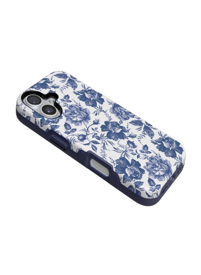 Casely Nick Case | Rose to Fame | Blue & White Rose Floral | Compatible with MagSafe | Bold Protective Design - Image 3