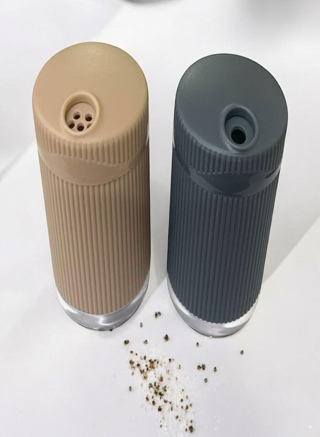 Magic Providers Premium Salt & Pepper Jar (Sprinkler-2) Shaker Spice Holder Condiment Set Holder Dispensers, Multicolor - Set of 2 - Image 1