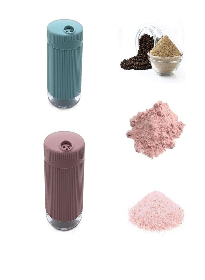 Magic Providers Premium Salt & Pepper Jar (Sprinkler-2) Shaker Spice Holder Condiment Set Holder Dispensers, Multicolor - Set of 2 - Image 5