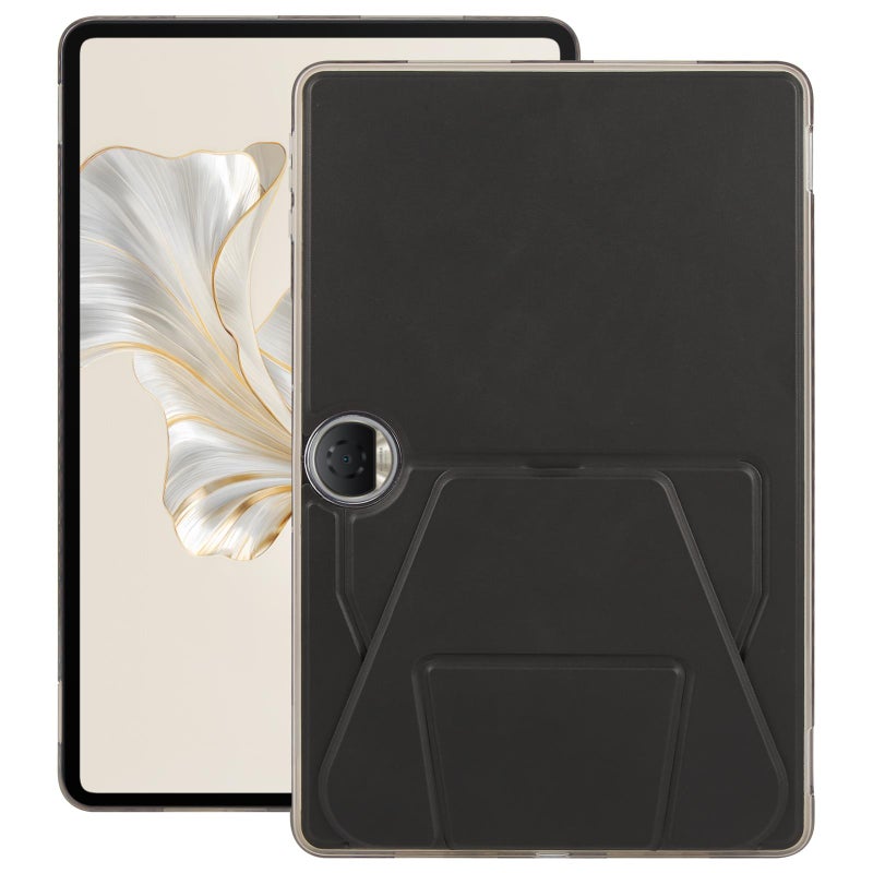 erorex For Honor Pad 9 12.1 2023 Folding Magnetic Holder Acrylic Leather Back Tablet Case(Black) - Image 1