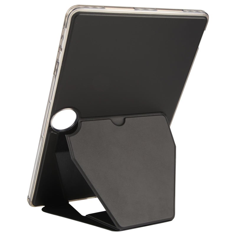 erorex For Honor Pad 9 12.1 2023 Folding Magnetic Holder Acrylic Leather Back Tablet Case(Black) - Image 4