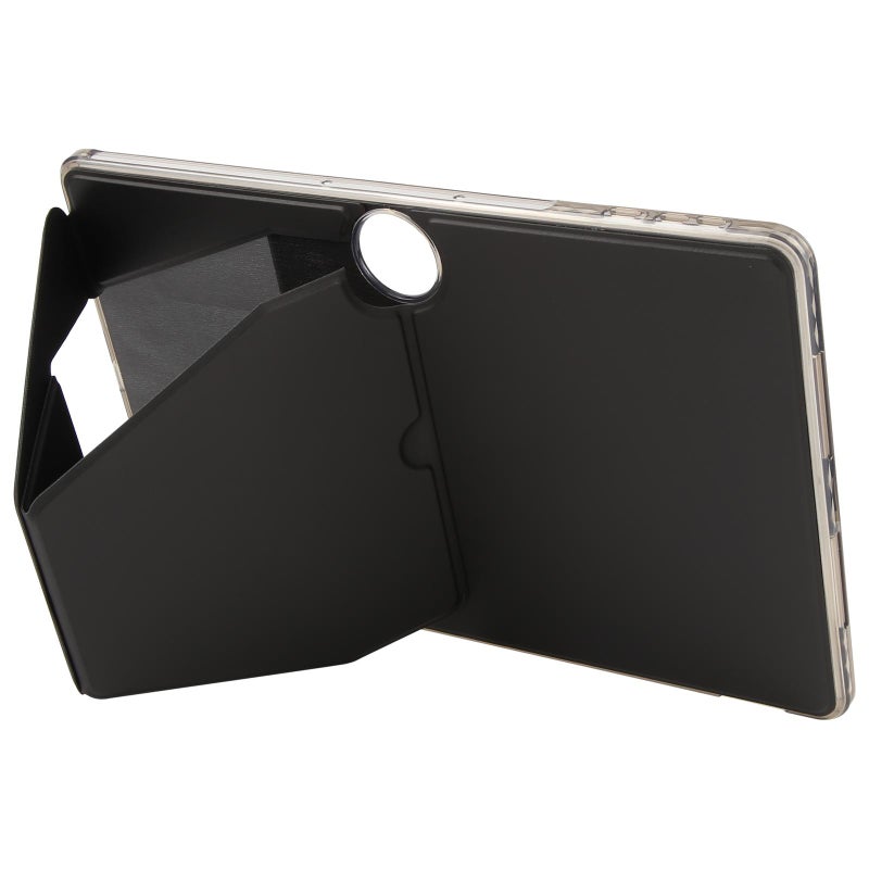 erorex For Honor Pad 9 12.1 2023 Folding Magnetic Holder Acrylic Leather Back Tablet Case(Black) - Image 5