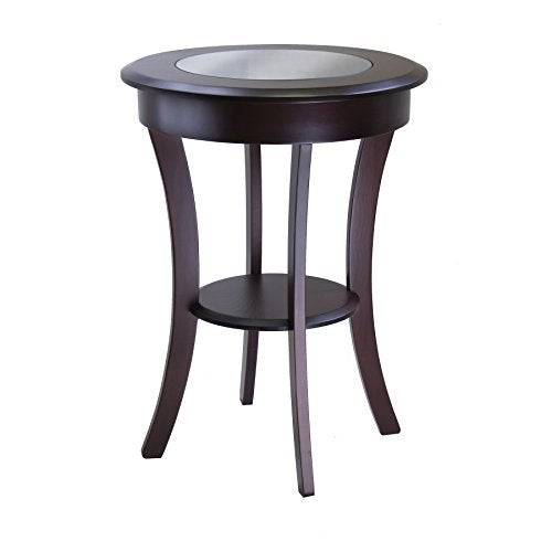 Winsome Cassie Accent Table, Cappuccino 20 inches - Image 1