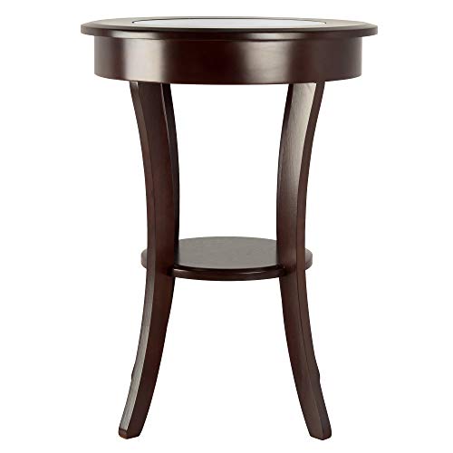 Winsome Cassie Accent Table, Cappuccino 20 inches - Image 4