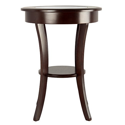 Winsome Cassie Accent Table, Cappuccino 20 inches - Image 3