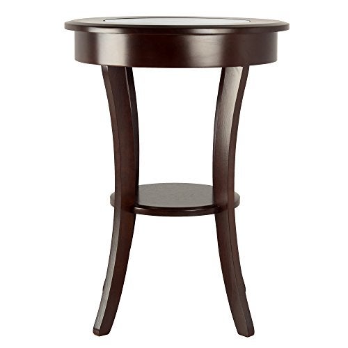 Winsome Cassie Accent Table, Cappuccino 20 inches - Image 2
