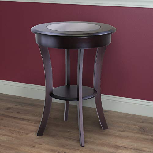 Winsome Cassie Accent Table, Cappuccino 20 inches - Image 5