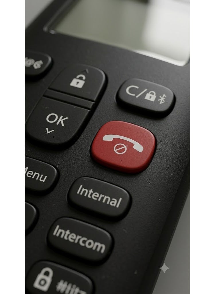 جيجاست هاتف أرضي لاسلكي Gigaset AD100 مزود بخاصية حظر المكالمات - أسود - Image 5