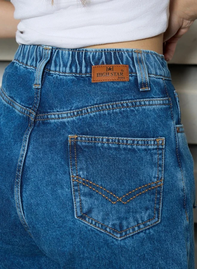 HIGH STAR Women’s Slim Mom Indigo Jeans – Stylish and Comfortable