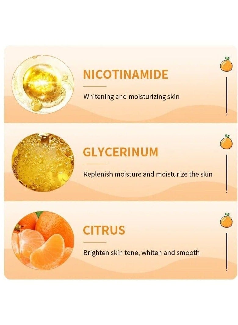 SADOER Vitamin C Whitening Body Lotion 250g for Dry Skin Brightening Moisturizing and Dark Spot Removal - Image 3