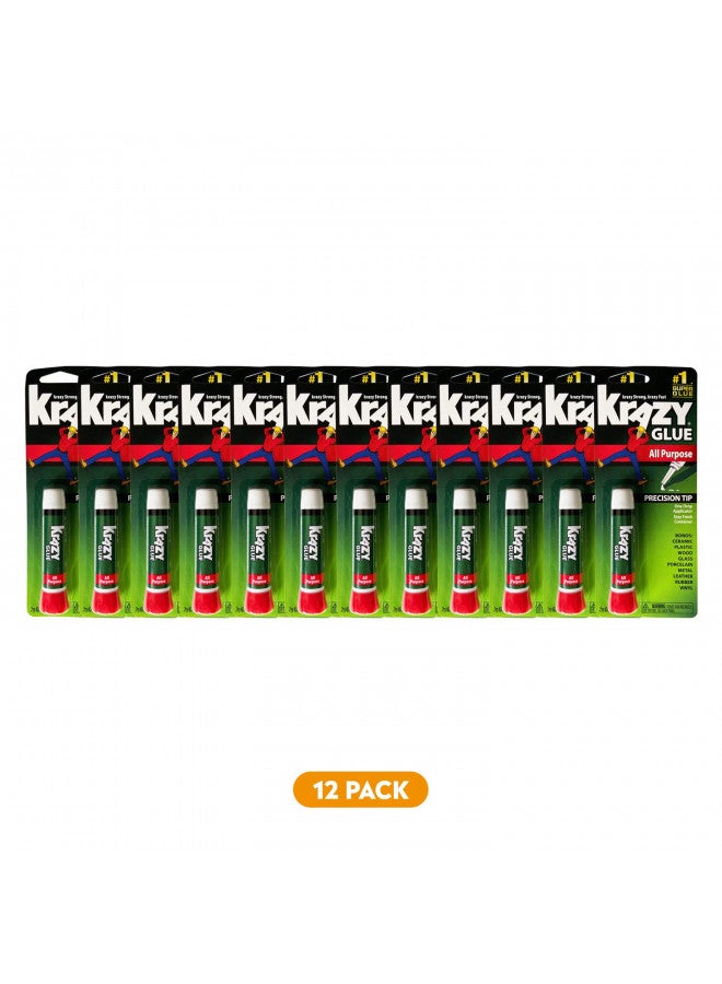 Krazy Glue KG58548R Instant Krazy Glue All Purpose Tube 0.07-Ounce (Pack of 12) - Image 2