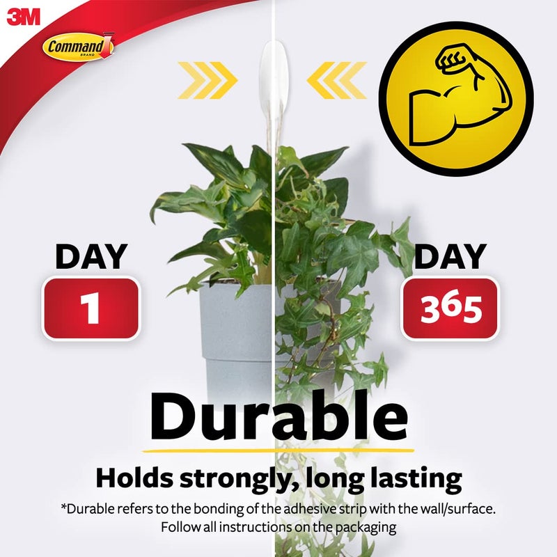 Command خطافات متوسطة 3M 17001ANZ – عبوة من 5، تعليق على الجدران بدون ضرر، خطافات مصممة قابلة لإعادة الاستخدام للمنزل والمكتب - Image 3
