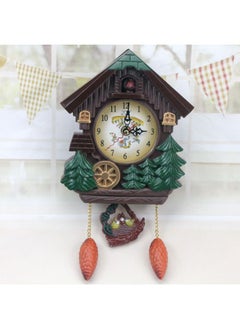 Generic Cuckoo Clock,Wall Clock,Tree House Wall Clock Art Vintage Home Bird House Antique Decor Cottage Decoration Traditional Chalet Hanging Forest Retro Handmade Grandfather Garden Family  - Image 2