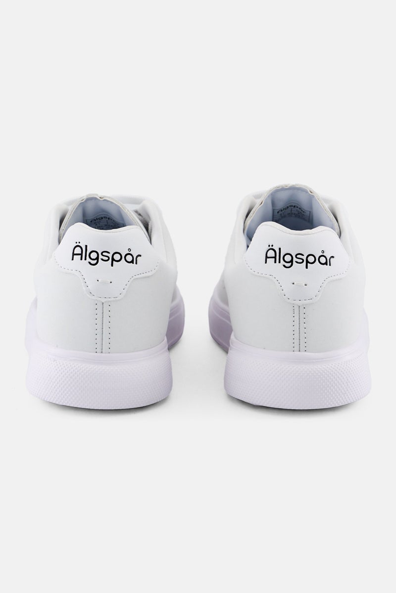 Algspar Men Lace Up Casual Shoes, White - Image 3