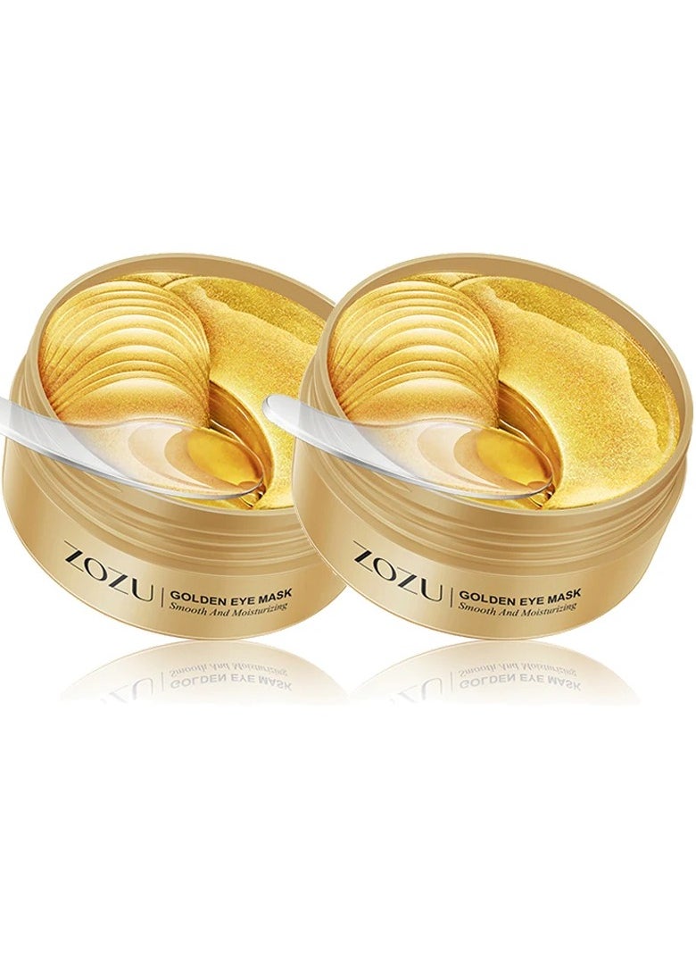 Zozu Avocado Golden Collagen Eye Mask Anti Dark Circles Eye Bags Moisturizing Firming Eye Patches Skin Care Products  - Image 1