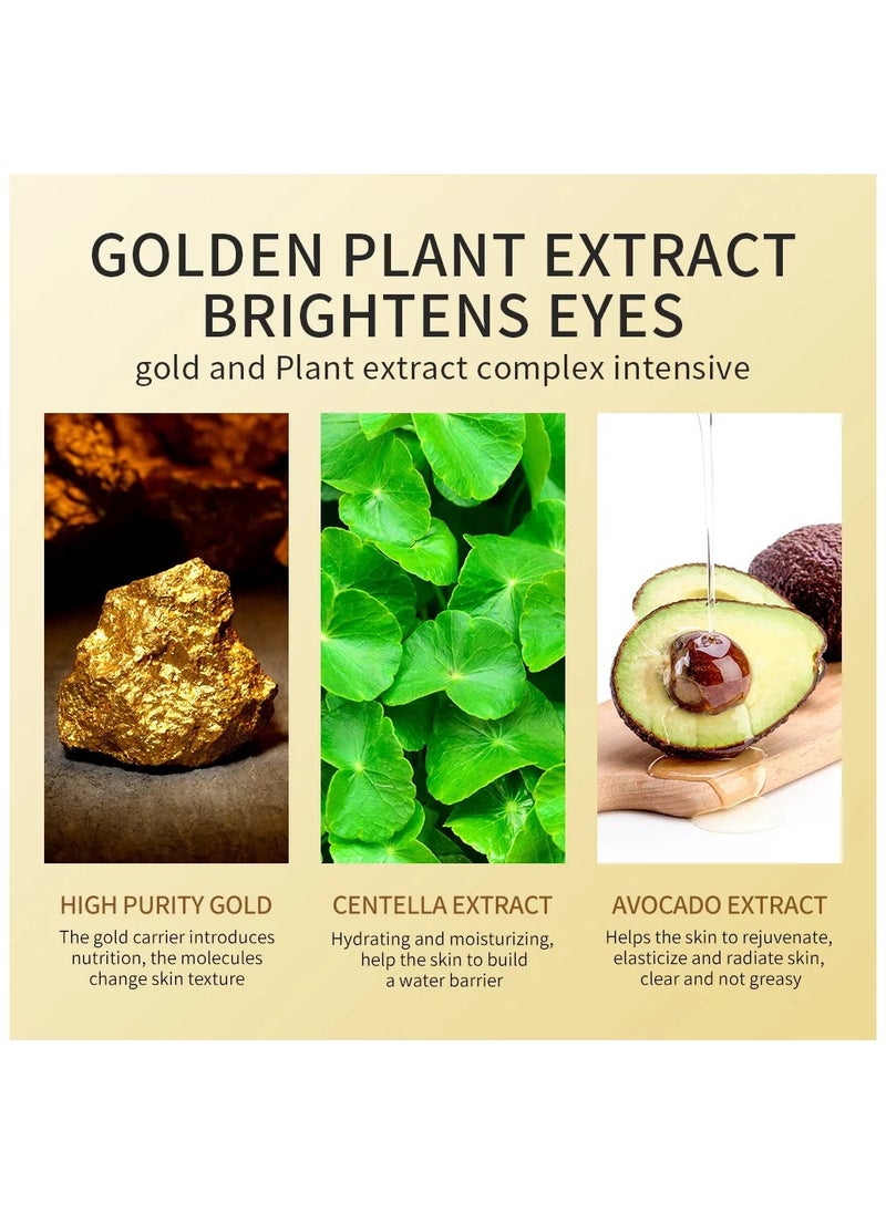 Zozu Avocado Golden Collagen Eye Mask Anti Dark Circles Eye Bags Moisturizing Firming Eye Patches Skin Care Products  - Image 5