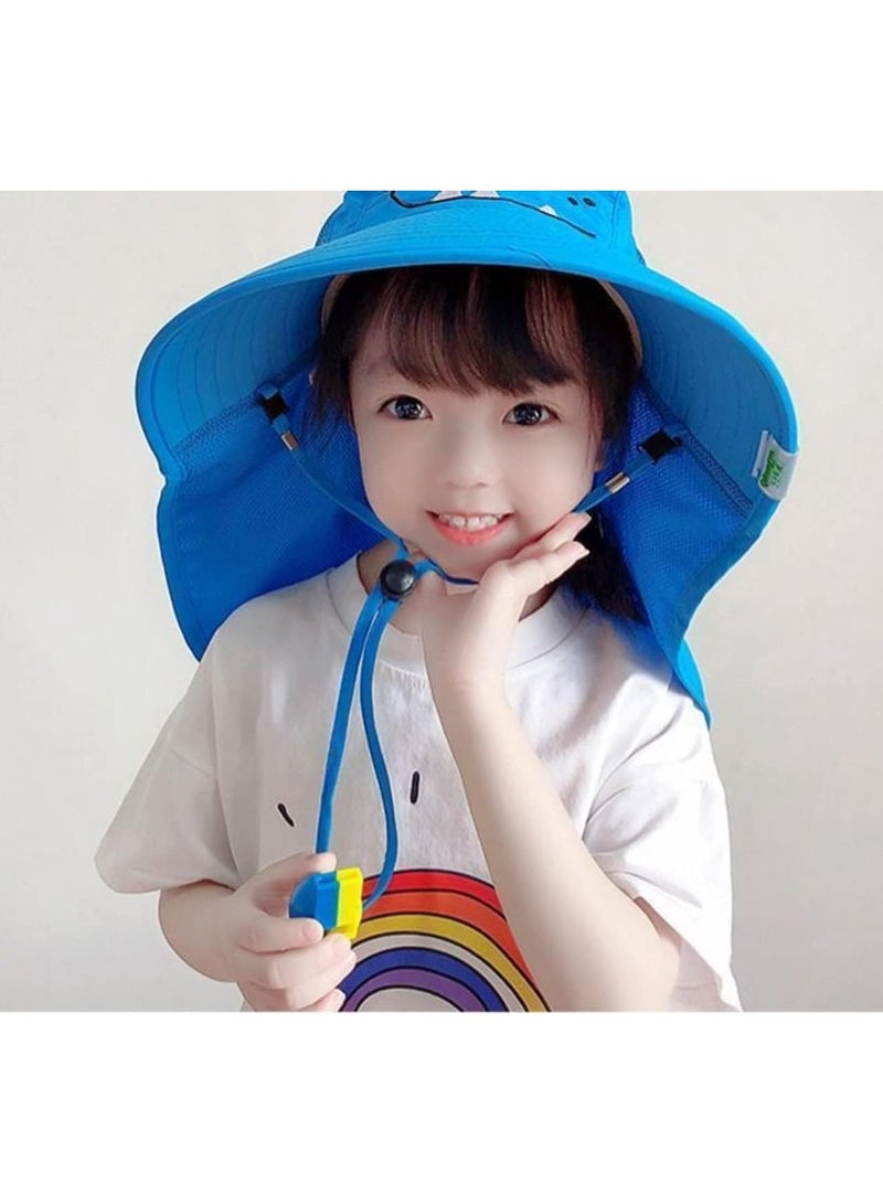 أوزيغالور قبعة دلو شبكية للأطفال - قبعة حماية من الشمس بعامل حماية من الشمس UPF 50+ للأولاد والبنات - Image 2