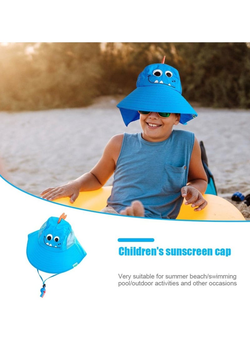 أوزيغالور قبعة دلو شبكية للأطفال - قبعة حماية من الشمس بعامل حماية من الشمس UPF 50+ للأولاد والبنات - Image 4