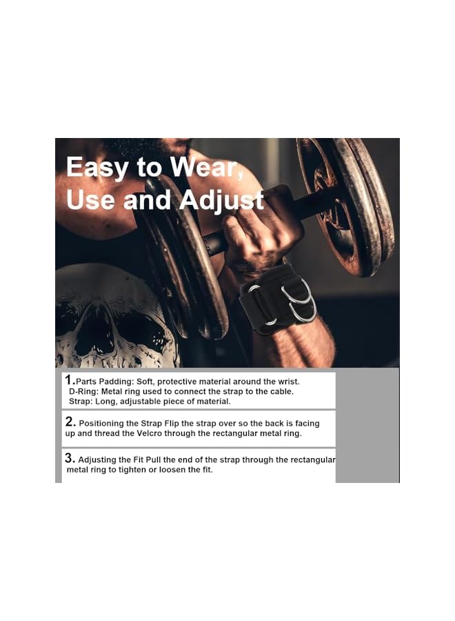 S-TOP 2pcs Wrist Straps for Weightlifting, Weight for Deadlifts, Cable Machine Workout Gym Straps for Bodybuilding and Weightlifting - Image 4