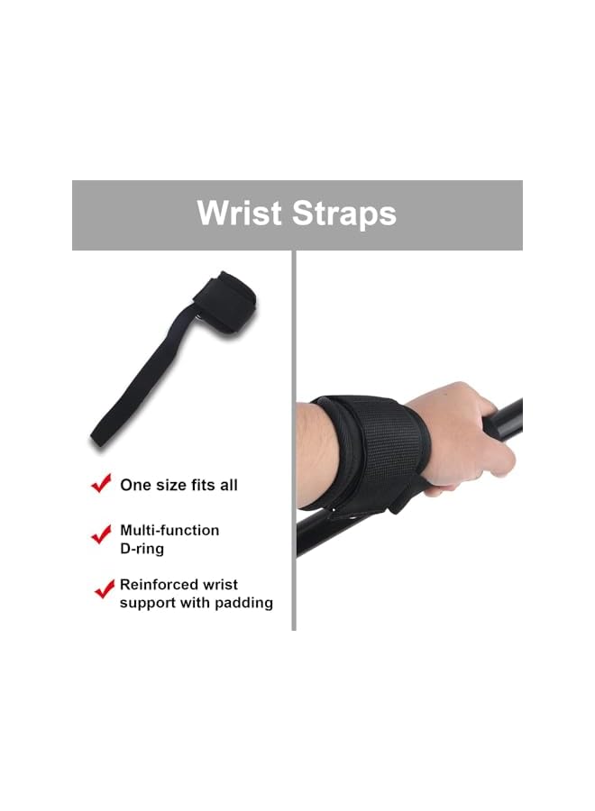 S-TOP 2pcs Wrist Straps for Weightlifting, Weight for Deadlifts, Cable Machine Workout Gym Straps for Bodybuilding and Weightlifting - Image 2