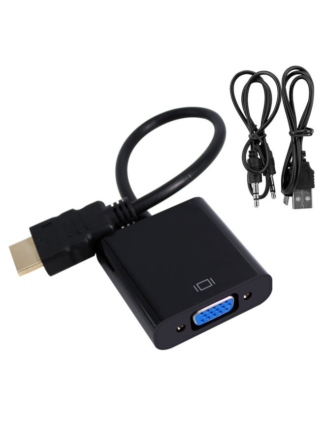 نيوترل كابل تحويل HDMI إلى VGA - كابل محول HDTV إلى VGA لشاشة الكمبيوتر وجهاز العرض VGA/HD - Image 1