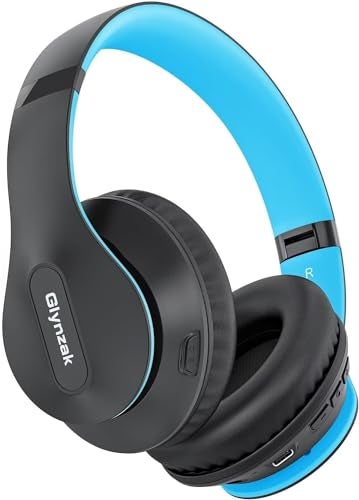 Glynzak Wireless Bluetooth Headphones Over Ear 65H Playtime HiFi Stereo Headset with Microphone and 6EQ Modes Foldable Bluetooth V5.3 Headphones for Travel Smartphone Computer Laptop - Image 1