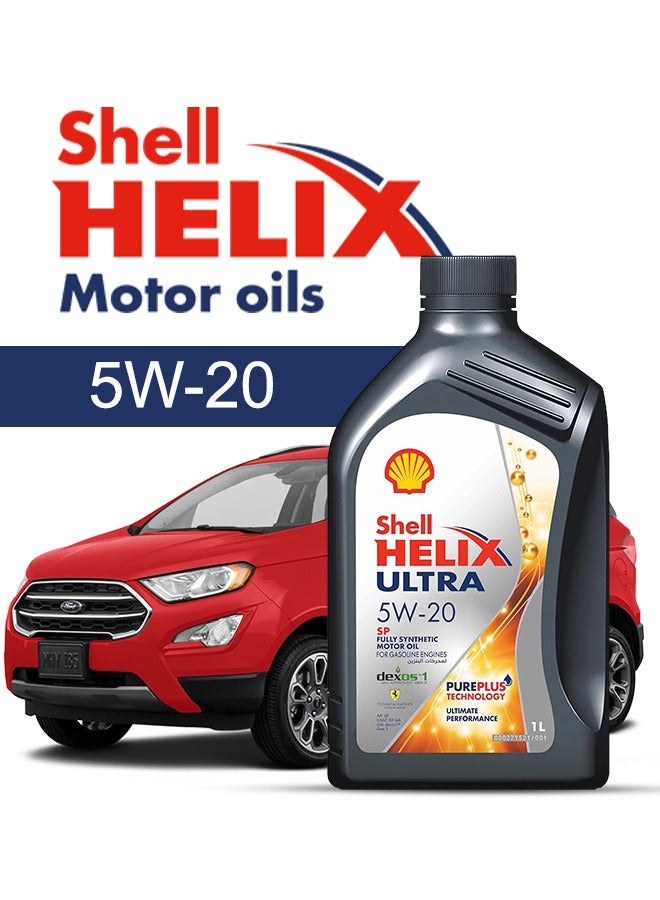 Shell Engine Oil – For FORD Eco  2022 - 2007, 5 Liter,  5w20 Shell - With Engine Oil Filter - 2007 2008 2009 2010 2011 2012 2013 2014 2015 2016 2017 2018 2019 2020 2021 2022