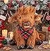 Chongker Highland Cow Stuffed Animals Plushie 18 Weighted Cattle Plush Toys for Decoration Companion Dressing Plushie Cuddle Pillow Decor Stuffed Cow Gifts - Image 2