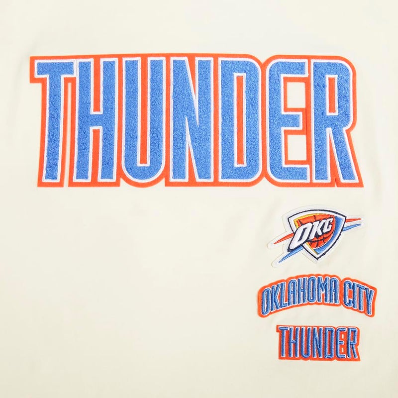 Pro Standard Womens NBA Oklahoma City Thunder Retro Classics S/S Boxy TEE Eggshell L - Image 3