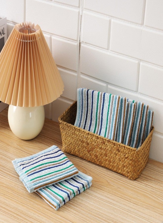 Oeleky Kitchen Dishcloths for Washing Dishes, Ultra Absorbent Dish Rags, Cotton Cleaning Cloths Pack of 8, 12x12 Inches - Image 4