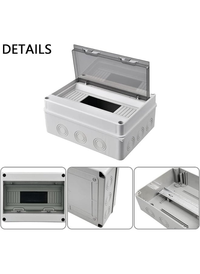 melfi HT Box, 12 Way Transparent Cover Power Distribution Protection Box IP65  - Image 3