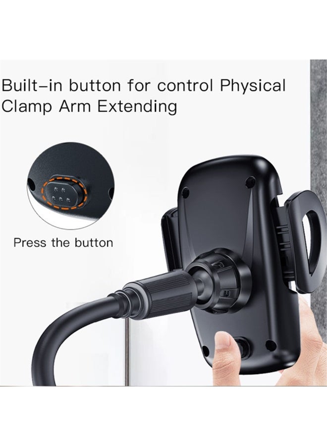 Yesido C112 Flexible Arm 360 Degree Rotation Car Cup Holder Mobile Phone Bracket with Air Vent Clip - Image 4