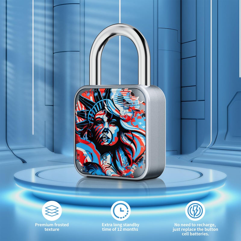 SURPN Combination Lock  Combination Lock For Locker  Locker Lock & Gym Locker Lock - High Security  Easy To Use For Gym  School  Travel  Outdoor (Patriotic Liberty) - Image 2