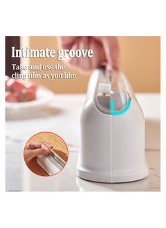 Excefore Cling Film Dispenser with Cutter Reusable Plastic Food Wrap Dispenser Cutter for Cling Film, Tin Foil, Kitchen Wall-Mounted Cling Film Storage and Cutting Box, With 1 Box of Plastic Wrap  - Image 3