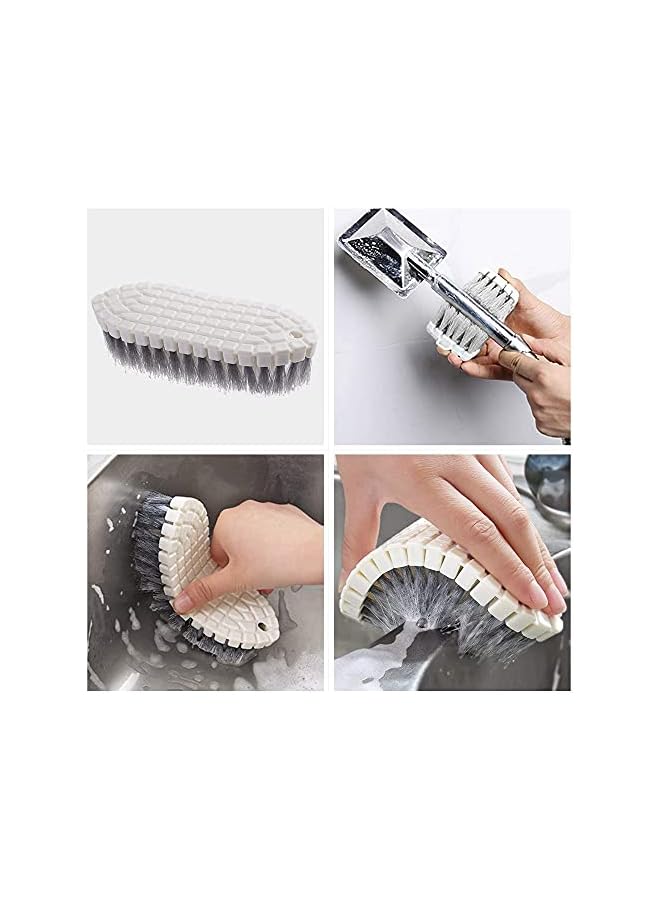 promass Cleaning Brush Set, 4 Pack Deep Cleaning Brushes for Kitchen Household Use, Kitchen Scrub Brush, Bottle Brush, Shoe Brush, Dish Scrub Brush, Corners Brush for Bathroom, Floor, Tile and Kitchen - Image 4