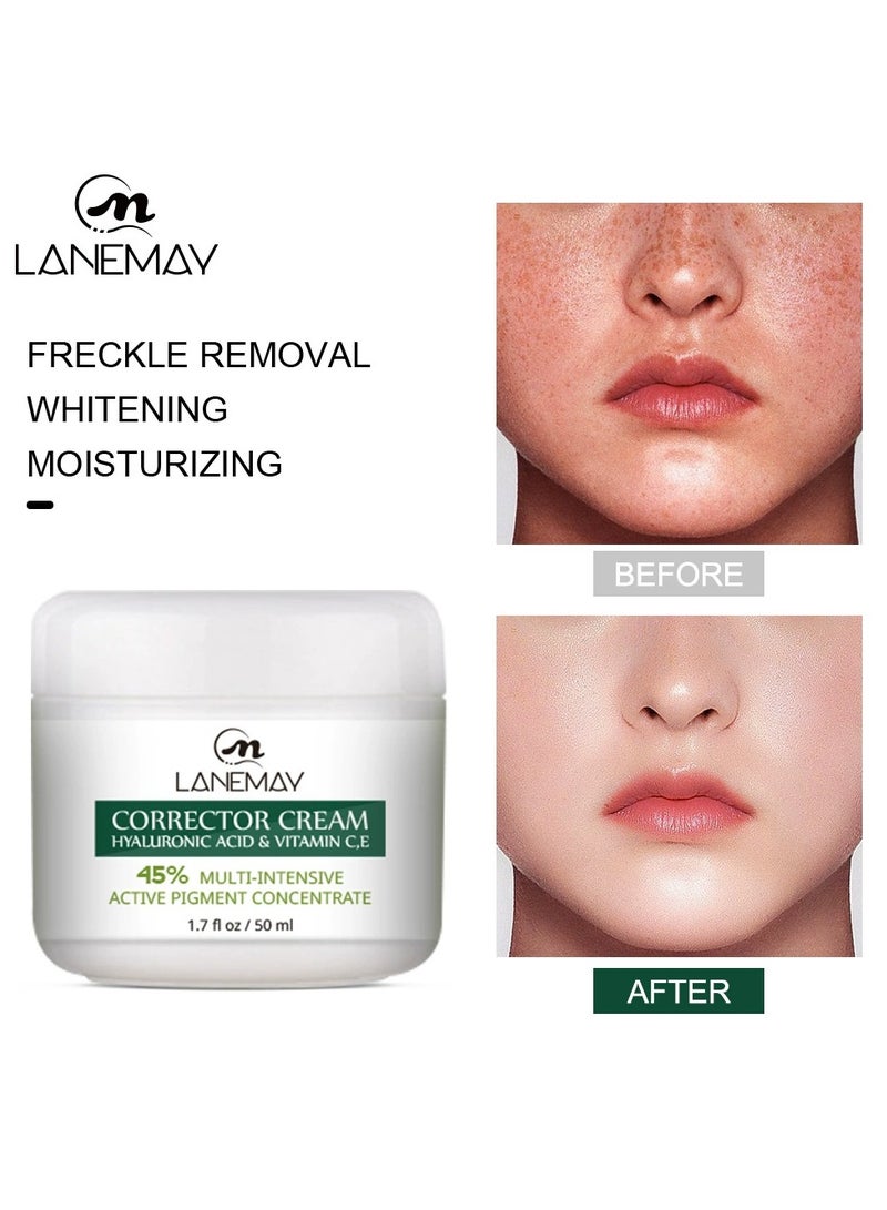 LANEMAY Melanin Correcting Herbal Whitening Cream Brightening Spot Fading Even Skin Tone Moisturizing Face Cream - Image 1