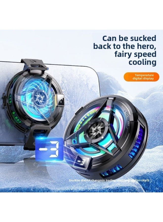Magnetic Suction Mobile Phone Radiator Semiconductor Icing Refrigeration Game Cooling Artifact Apple Android General Other-Color:❤[super Performance + Gaming Finger Gloves] - (white) Regular Style Clip❤  - Image 2