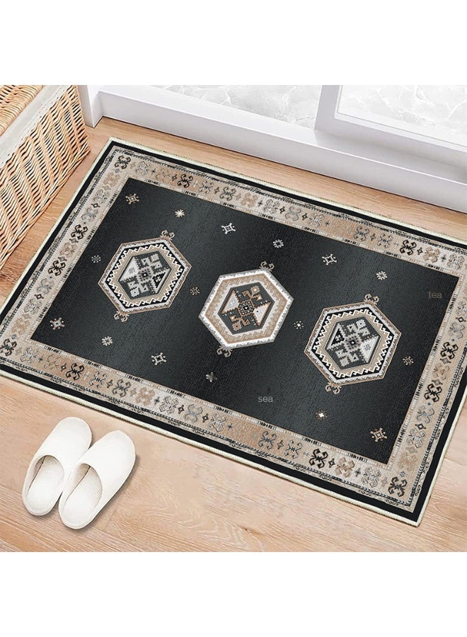 Anna Durable Non-Slip Crystal Velvet Area Rug for Home - Image 1