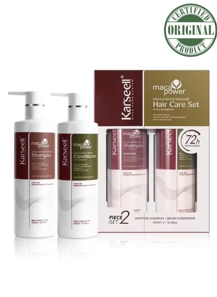 Karseell Dry, Damaged & Breakage-Prone Hair Repair – Karseell Collagen Shampoo + Conditioner Set for Strength, Smoothness & Deep Nourishment - Image 1