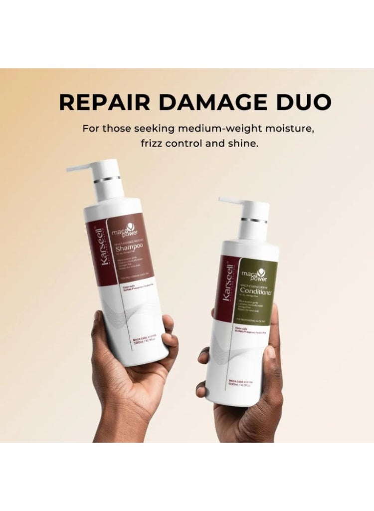 Karseell Dry, Damaged & Breakage-Prone Hair Repair – Karseell Collagen Shampoo + Conditioner Set for Strength, Smoothness & Deep Nourishment - Image 3