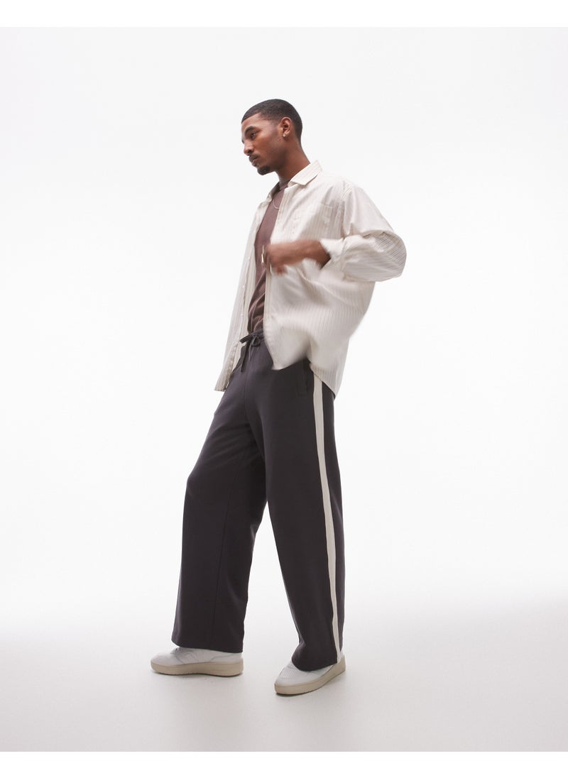 TOPMAN Baggy Leg Jogger With Contrast Side Stripe  - Image 5