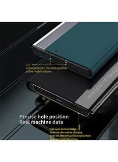 Unik for Samsung Galaxy S24 Ultra Case, Thin Slim Full Body Protective PU Leather Cover Business Phone Cases (Black)  - Image 5