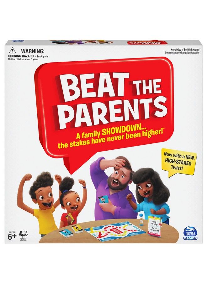 Spin Master Games لعبة التريفيا الكلاسيكية هزم الأهل، الأطفال ضد الأهل للأعمار 6 وما فوق - Image 1