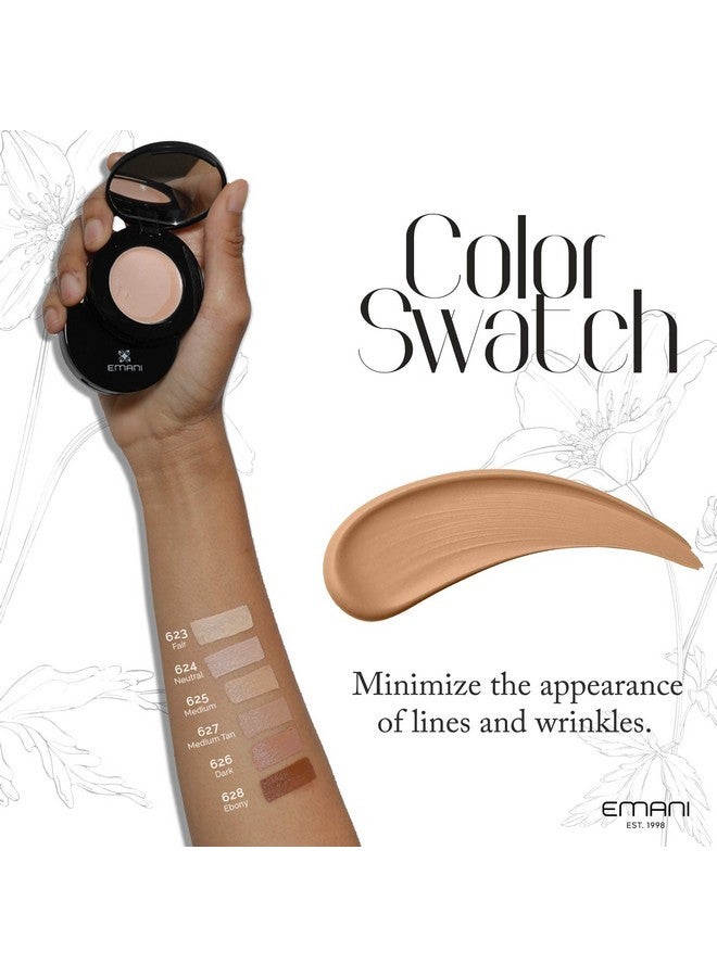 Emani Organic HD Corrective Liquid Concealer Full Coverage Makeup, Best Color Correcting Face Makeup, 623 Fair, 0.3 fl oz - Image 4