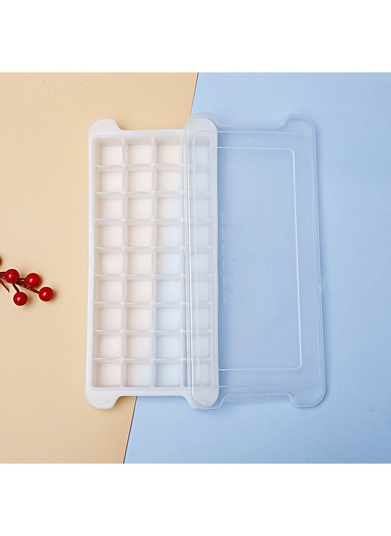 Generic Flexible 36/24 Cube Ice Tray Mold with Lid White 36 grid 