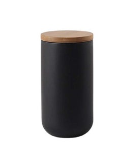 Food Storage Jar Strong Ceramic Storage Canisters with Airtight Seal Bamboo Lid Modern Design Seal Damp-Proof Kitchen Jar for Coffee, Tea, Spice and More (Black(M: 10.3X14.5cm)) - pzsku/ZA83CCD5513381303E6E2Z/45/_/1694417330/c937525a-967a-42b6-8f8a-f068f616331d